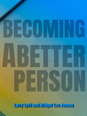cover image of Becoming a Better Person
